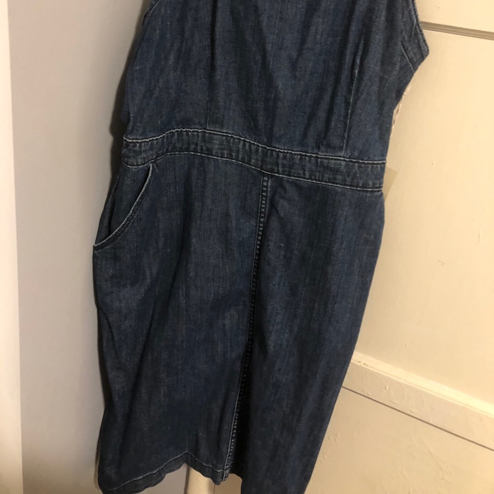 Jean Overall Midi Dress